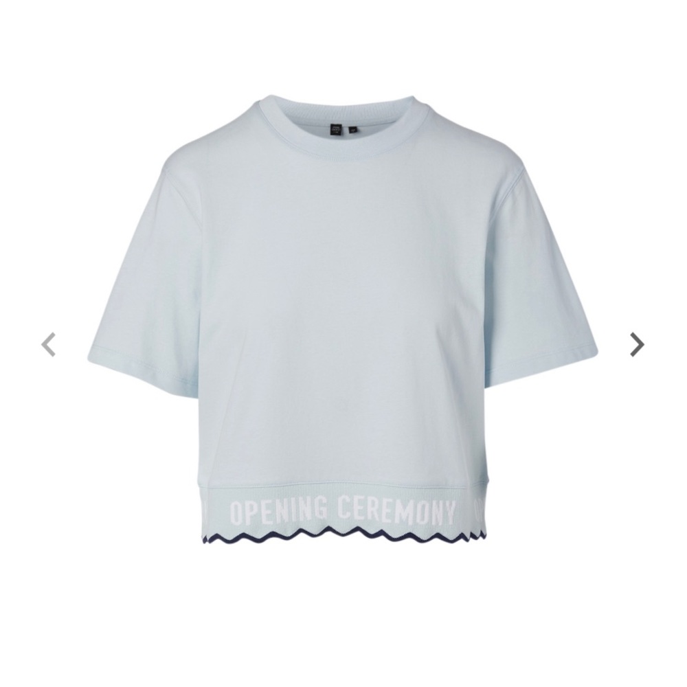 Opening Ceremony Cropped Scalloped Edge Logo Tee Women’s XS